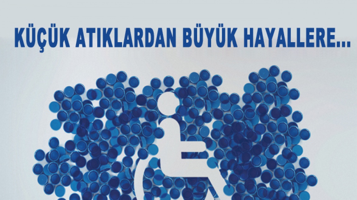 Mavi Kapak Toplama Projemiz ile bir engelli öğrenciye tekerlekli sandalye alındı.